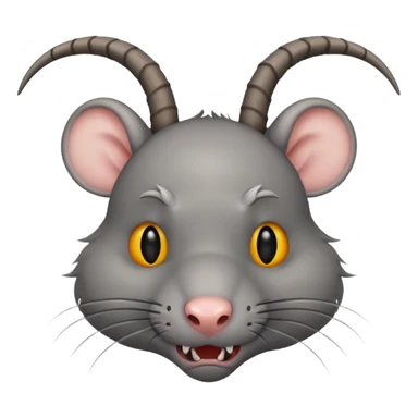 Rat with horns  sticker