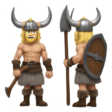 Erling Haaland as a Viking sticker