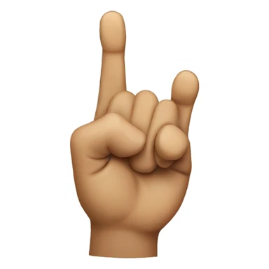 Horse holding finger up sticker