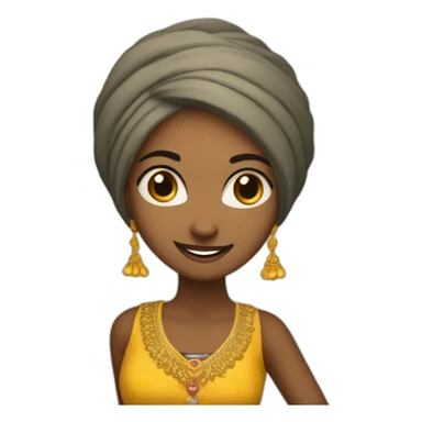 bhangra girl sticker