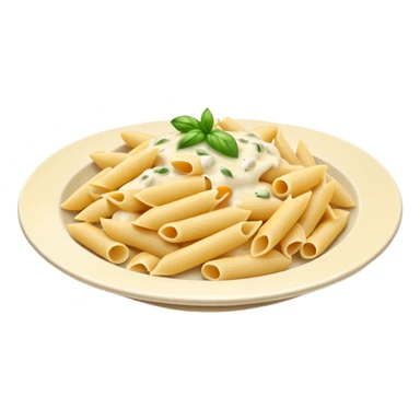 penne pasta with creamy alfredo sauce sticker