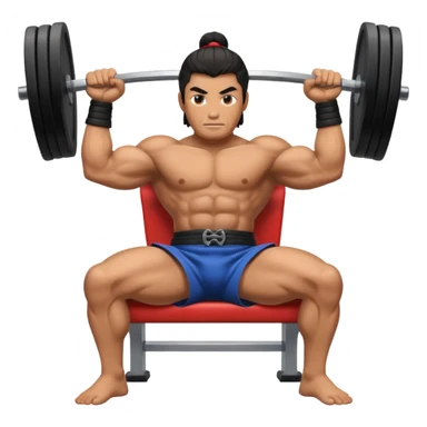 samurai bench press sticker