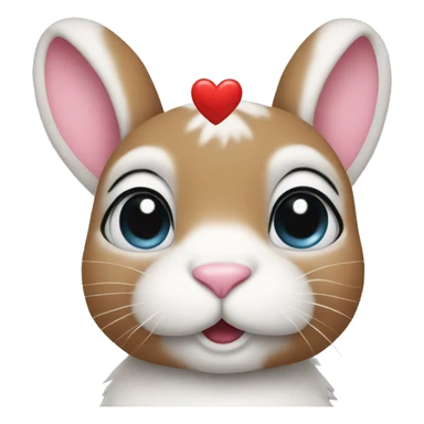 Bunny with Heart  sticker
