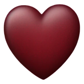 dark red heart that is flowery sticker