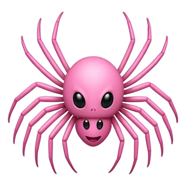 White and pink spider emoji ... Classic and with white strap sticker