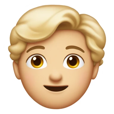 The flirt kiss wink emoji with no wink and blushing  sticker