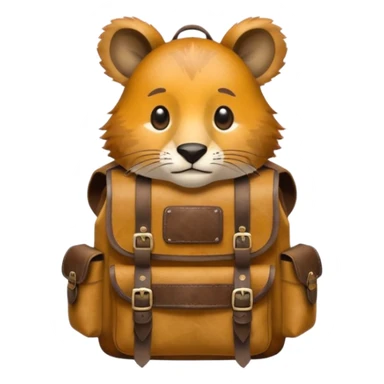  Safari Animal with Backpack  sticker