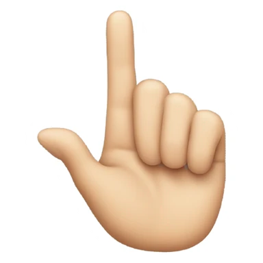 Finger touching mouth  sticker