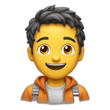 niño riendo sticker