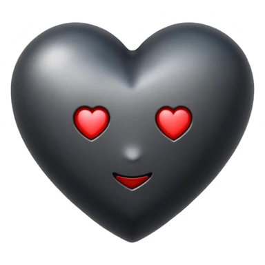medieval black iron heart  sticker