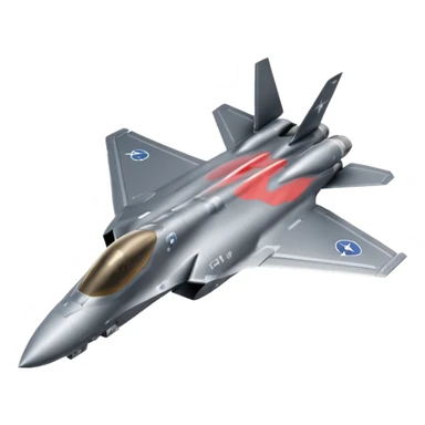 F35 Jet from the top sticker