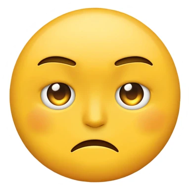 Emoji face annoyed  sticker