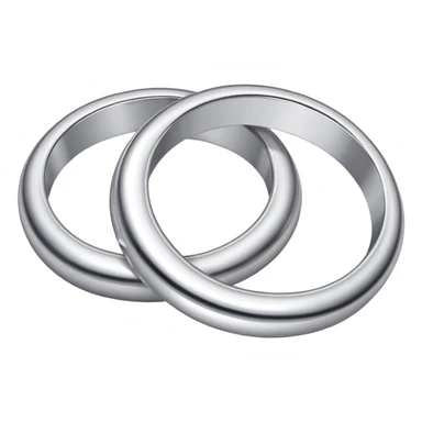 Two platinum rings together emoji sticker