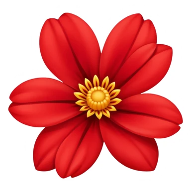 scarlet flower sticker