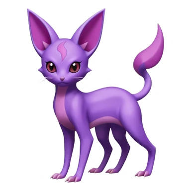 Espeon-Sneasel-Fakémon-hybrid-creature (full body)  sticker