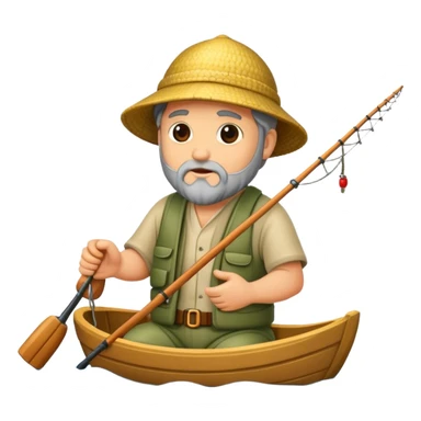 Biblical fisherman sticker