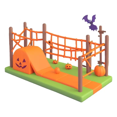 Halloween obstacle course sticker