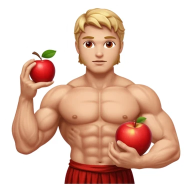 greece god with an apple sticker