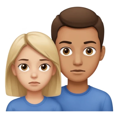 Indifference - lack of interest, concern, or sympathy - teenager rolling eyes with parent behind them sticker