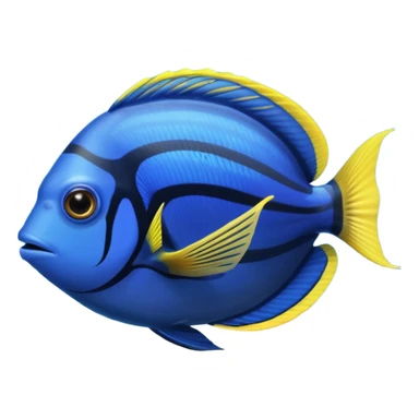 blue tang fish aquarium sticker