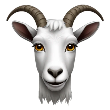 Goat Black with pentagramme on his forehead sticker
