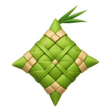 Ketupat rice green sticker