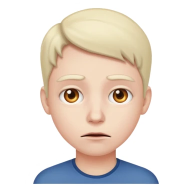 Nervous looking to the side sticker