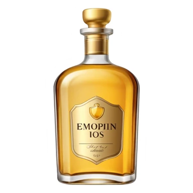 an elegant alcohol bottle sticker