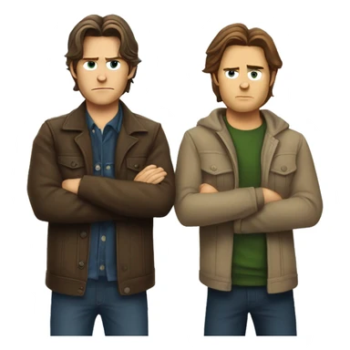 supernatural Brothers Sam and Dean winchesters  sticker