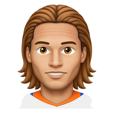 An emoji of dutch defender, Van Dijk sticker