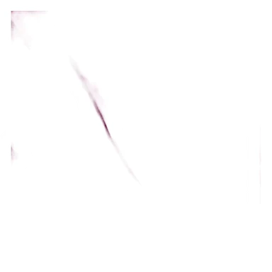 Realistic magenta cut out silk crop top blouse. sticker