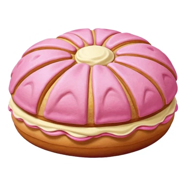 pink pan dulce concha sticker