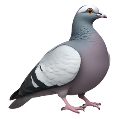 Fat wood pigeon sticker