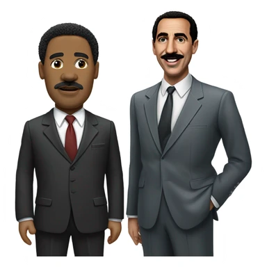 martin luther king jr with borat sticker