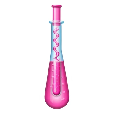 pink liquid in test tube simple sticker