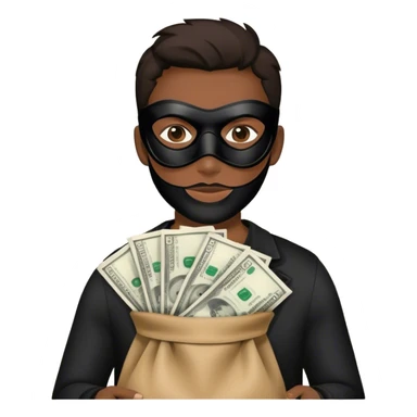 Emoji del ladron sticker