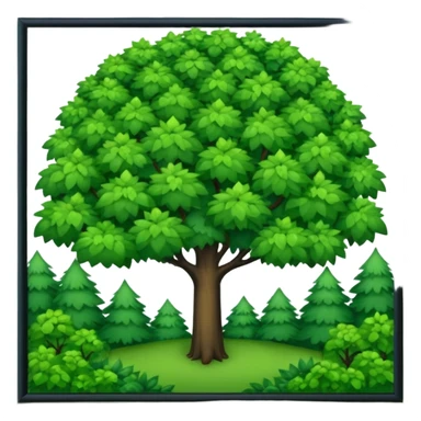 In our hometown, there’s plenty of trees sticker