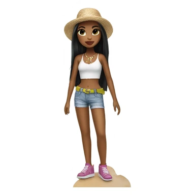 Bratz on holiday sticker