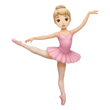 Girl ballerina emoji 2 legs sticker
