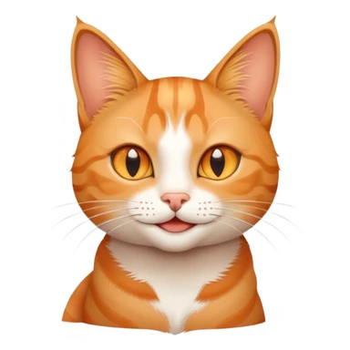 A cat with star eyes smiling sticker
