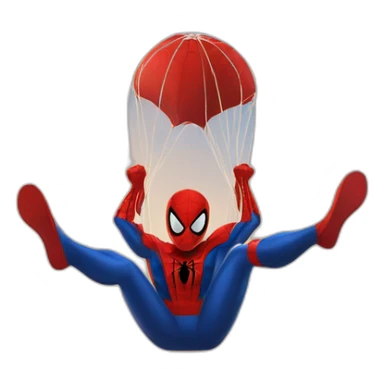 Spiderman sur Montgolfière sticker
