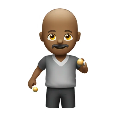 Human with Petanque ball sticker