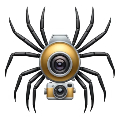 camera spider sticker