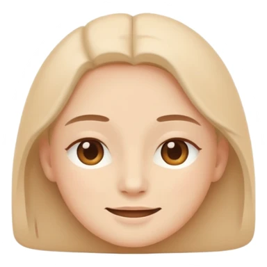 minimal flat emoji of a calm face,
soft closed-mouth smile,
relaxed eyes,
gentle and balanced emotion,
pastel beige and warm tones,
modern wellness app style,
no cartoon exaggeration,
transparent background,
vector style
 sticker