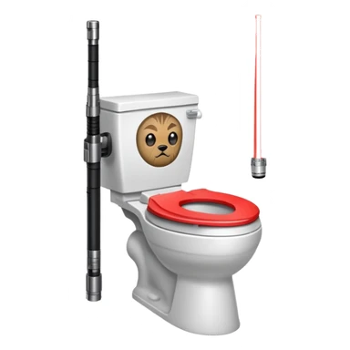 Skippy toilet lightsaber sticker