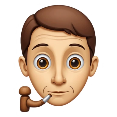 pinocchio liar with a long narrow nose of wood sticker