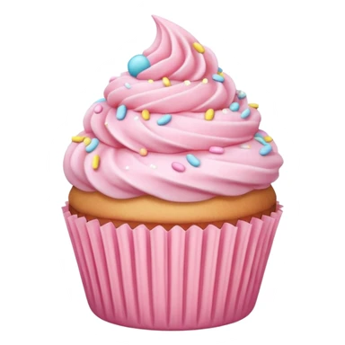 Pastel Pink Cupcake sticker