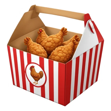 fried chicken box sticker