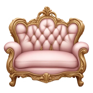 Vintage pale pink rococo boudoir sticker