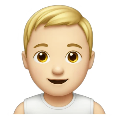 Kid with downsyndrome sticker